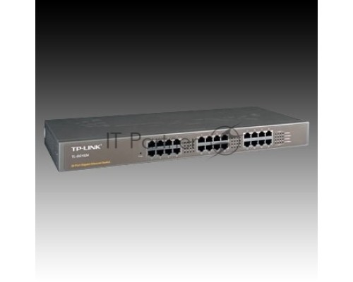 Сетевой коммутатор  TP-Link SMB  TL-SG1024 Коммутатор 24LAN 10/100/1000Mb/s Unmanagersd Gigabit Rackmount Switch