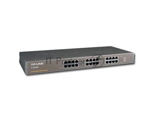 Сетевой коммутатор  TP-Link SMB  TL-SG1024 Коммутатор 24LAN 10/100/1000Mb/s Unmanagersd Gigabit Rackmount Switch