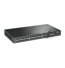 Сетевой коммутатор  TP-Link SMB TL-SG1048 Коммутатор 48-port Gigabit Switch, 1U 19-inch rack-mountable steel case