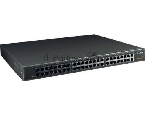 Сетевой коммутатор  TP-Link SMB TL-SG1048 Коммутатор 48-port Gigabit Switch, 1U 19-inch rack-mountable steel case