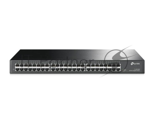 Сетевой коммутатор  TP-Link SMB TL-SG1048 Коммутатор 48-port Gigabit Switch, 1U 19-inch rack-mountable steel case