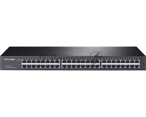 Сетевой коммутатор  TP-Link SMB TL-SG1048 Коммутатор 48-port Gigabit Switch, 1U 19-inch rack-mountable steel case