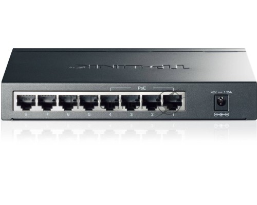 Коммутатор  TP-Link SMB TL-SG1008P Коммутатор 8-port Gigabit Switch с 4 портами РоЕ