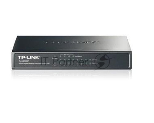 Коммутатор  TP-Link SMB TL-SG1008P Коммутатор 8-port Gigabit Switch с 4 портами РоЕ