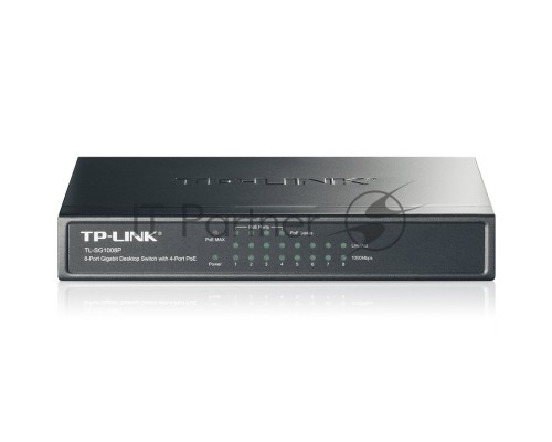 Коммутатор  TP-Link SMB TL-SG1008P Коммутатор 8-port Gigabit Switch с 4 портами РоЕ