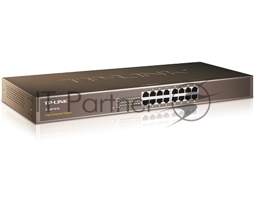 Сетевой коммутатор  TP-Link SMB TL-SF1016 Коммутатор 16-port 10/100M Desktop Switch, 16 10/100M RJ45 ports, Plastic case