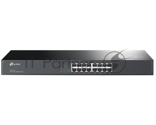 Сетевой коммутатор  TP-Link SMB TL-SF1016 Коммутатор 16-port 10/100M Desktop Switch, 16 10/100M RJ45 ports, Plastic case