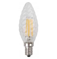 ЭРА Б0027936 Лампочка светодиодная F-LED BTW-5W-840-E14 Е14 / Е14 5Вт филамент свеча витая нейтральный белый свет 