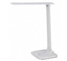 ЭРА Б0031612 Настольный светодиодный светильник NLED-462-10W-W белый {складной, 3 ступенчатый диммер яркости, цвет. темп. 3000К}
