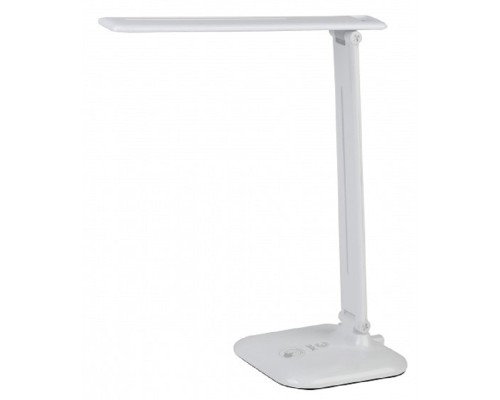 [Настольные светильники] ЭРА Б0031612 Настольный светодиодный светильник NLED-462-10W-W белый {складной, 3 ступенчатый диммер яркости, цвет. темп. 3000К}