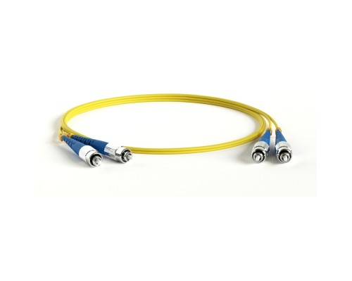 [Патч-корд] Hyperline FC-D2-9-FC/­UR-FC/­UR-H-1M-LSZH-YL Патч-корд волоконно-оптический (шнур) SM 9/­125 (OS2), FC/­UPC-FC/­UPC, 2.0 мм, duplex, LSZH, 1 м