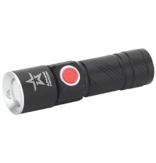 ЭРА Б0030191 Фонарь аккумуляторный MA-601 Циркон {3Вт светодиод, алюминий, регулируемый фокус, 3 режима, зарядка от USB}