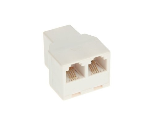 [Розетки и патч-панели] Rexant (03-0032) Телефонный двойник RJ-11 (штекер - 2 гнезда) 6P-4C (50 шт)