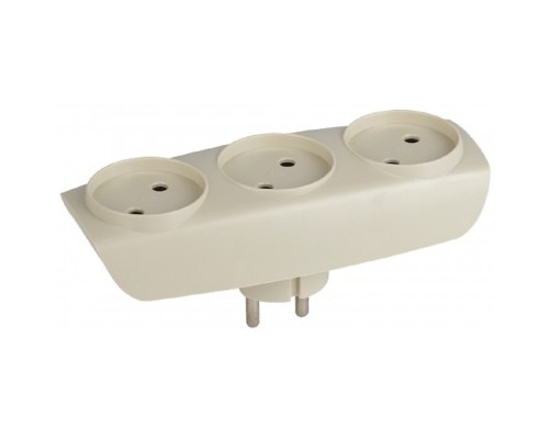 [ЭРА Удлинители бытовые, Сетевые фильтры] ЭРА Б0017018 Разветвитель SP-3-I сл. кость 3гн, без заземл.