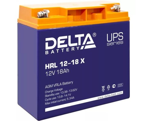 [батареи] Delta HRL 12-18 X (17.8 Ач, 12В) свинцово- кислотный  аккумулятор