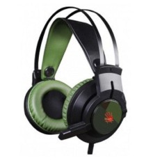 A4 Bloody J450 черный/зеленый 2.2м мониторы оголовье