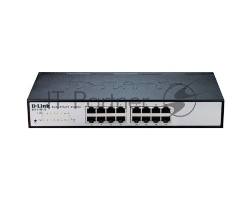 Сетевое оборудование D-Link DES-1100-16/A2A Настраиваемый компактный коммутатор EasySmart с 16 портами 10/100Base-TX