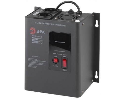 [ЭРА Стабилизаторы напряжения] ЭРА Б0020168 СННТ-2000-Ц Стабилизатор напряжения настенный, ц.д., 140-260В/220/В, 2000ВА