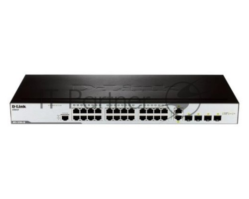 Сетевое оборудование D-Link DES-3200-28/C1A Управляемый коммутатор 2 уровня с 24 портами 10/100BASE-T + 2 комбо-портами 1000Base-T/SFP