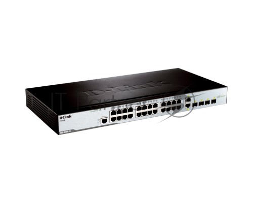 Сетевое оборудование D-Link DES-3200-28/C1A Управляемый коммутатор 2 уровня с 24 портами 10/100BASE-T + 2 комбо-портами 1000Base-T/SFP
