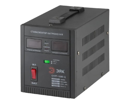 [ЭРА Стабилизаторы напряжения] ЭРА Б0020158 СНПТ-1000-Ц Стабилизатор напряжения переносной, ц.д., 140-260В/220/В, 1000ВА