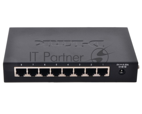 Сетевое оборудование D-Link DES-1008D/(K2A/K3A)RU/J1A/J2A/L2A/L2B Неуправляемый коммутатор с 8 портами 10/100Base-TX