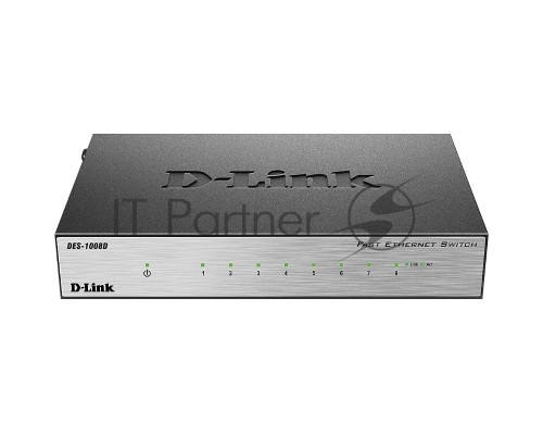 Сетевое оборудование D-Link DES-1008D/(K2A/K3A)RU/J1A/J2A/L2A/L2B Неуправляемый коммутатор с 8 портами 10/100Base-TX