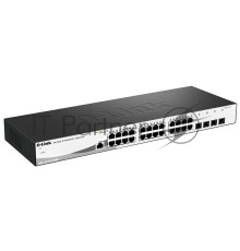 Управляемый коммутатор D-Link DGS-1210-28/ME/A2A  2 уровня с 24 портами 10/100/1000Base-T и 4 портами 1000Base-X SFP