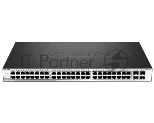Сетевое оборудование D-Link DGS-1210-52/ME/A1A/FTA1A PROJ управляемый  коммутатор, стальной корпус,  with 48 10/100/1000Base-TX, with 4  SFP 