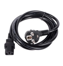 VCOM CE021-CU1.5-1.8 Кабель компьютер --> розетка 220V ( угловая Евровилка) <VDE> 3G*1.5mm2  , 1,8м