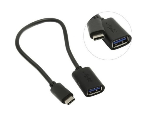 [кабели] VCOM CU409 Кабель-адаптер USB 3.1 Type-Cm --> USB 3.0 Af , OTG 1,5A , 5,0Gbps , 0,2m 