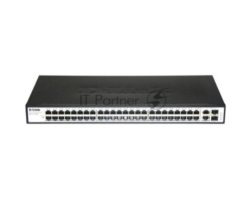 Сетевое оборудование D-Link DES-1050G/C1A Неуправляемый коммутатор с 48 портами 10/100Base-TX + 2 комбо портами 10/100/1000BASE-T/SFP