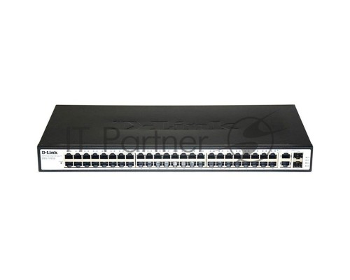 Сетевое оборудование D-Link DES-1050G/C1A Неуправляемый коммутатор с 48 портами 10/100Base-TX + 2 комбо портами 10/100/1000BASE-T/SFP
