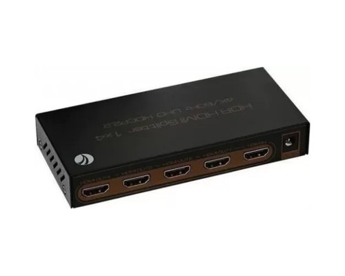 [Разветвитель] VCOM DD424 Разветвитель HDMI Spliitter 1=>4 2.0v.
