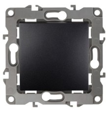 Эра Б0014631 12-1001-05 Выключатель, 10АХ-250В, без м.лапок, Эра12, антрацит