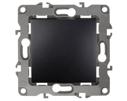 [ЭРА Розетки, выключатели] Эра Б0014631 12-1001-05 Выключатель, 10АХ-250В, без м.лапок, Эра12, антрацит