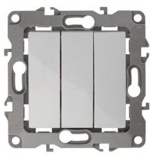 Эра Б0014669 12-1107-01 Выключатель тройной, 10АХ-250В, Эра12, белый