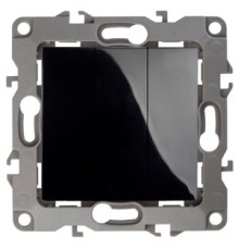 Эра Б0014674 12-1107-06 Выключатель тройной, 10АХ-250В, Эра12, чёрный