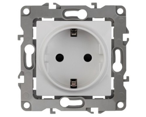 [ЭРА Розетки, выключатели] Эра Б0014675 12-2101-01 Розетка 2P+E Schuko, 16АХ-250В, Эра12, белый