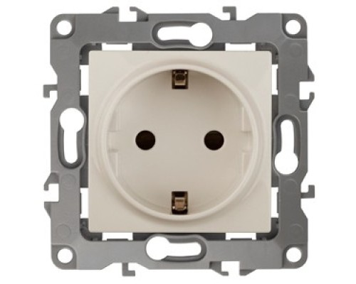[ЭРА Розетки, выключатели] Эра Б0014676 12-2101-02 Розетка 2P+E Schuko, 16АХ-250В, Эра12, слоновая кость