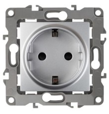 Эра Б0014677 12-2101-03 Розетка 2P+E Schuko, 16АХ-250В, Эра12, алюминий