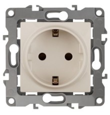 Эра Б0014688 12-2102-02 Розетка 2P+E Schuko со шторками, 16АХ-250В, Эра12, слоновая кость