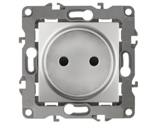 [ЭРА Розетки, выключатели] Эра Б0018256 12-2105-03 Розетка 2P, 16АХ-250В, Эра12, алюминий