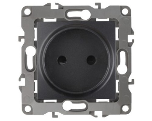 [ЭРА Розетки, выключатели] Эра Б0018258 12-2105-05 Розетка 2P, 16АХ-250В, Эра12, антрацит