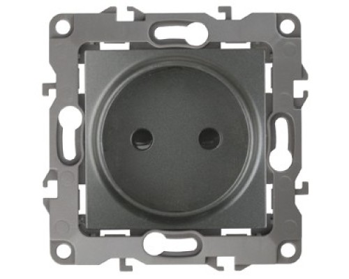 [ЭРА Розетки, выключатели] Эра Б0019335 12-2105-12 Розетка 2P, 16АХ-250В, Эра12, графит