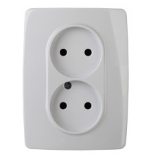 Эра Б0031238 12-2107-01 Розетка 2X2P, 16АХ-250В, Эра12, белый