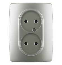 Эра Б0031247 12-2107-15 Розетка 2X2P, 16АХ-250В, Эра12, перламутр