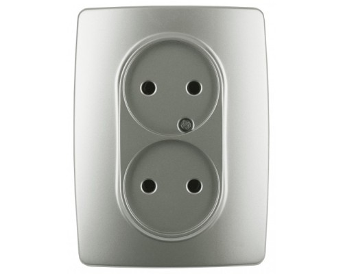 [ЭРА Розетки, выключатели] Эра Б0031247 12-2107-15 Розетка 2X2P, 16АХ-250В, Эра12, перламутр