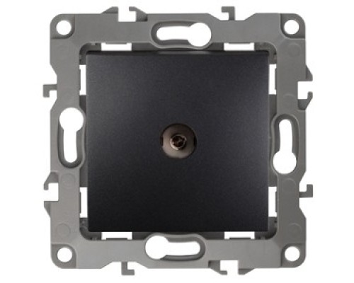 [ЭРА Розетки, выключатели] Эра Б0014709 12-3101-05 Розетка TV одиночная, Эра12, антрацит