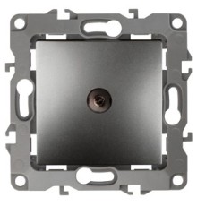 Эра Б0019339 12-3101-12 Розетка TV одиночная, Эра12, графит